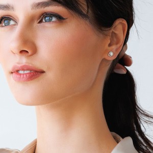 Cercei argint cu perle naturale albe si cristale DiAmanti SK23224E_W-G (Argint 925‰ 1 g.)